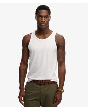 Superdry Unbrushed Essential Logo Vest - White