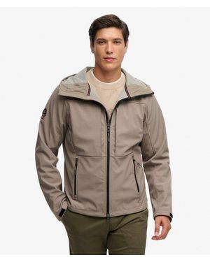 Superdry Softshell Trekker Jas Met Capuchon - Grijs