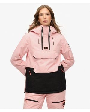 Superdry Freestyle Overhead Ski Jacket - Pink