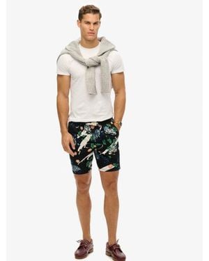 Superdry & Co Floral Print Bermuda Shorts - White