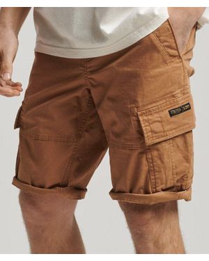 Superdry Organic Cotton Core Cargo Shorts Brown