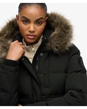 Superdry & Co Everest Hooded Bomber Jacket - Black