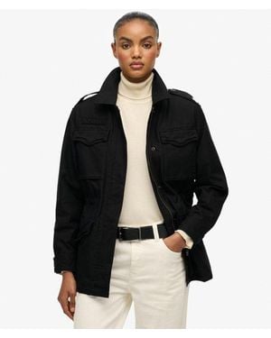 Superdry Embellished Field Jacket - Black