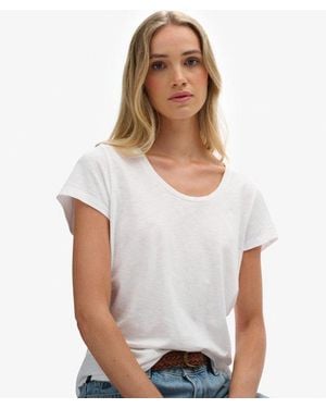 Superdry & Co Studios Scoop Neck T-shirt - White