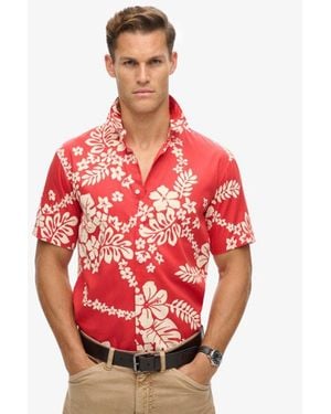 Superdry & Co Hawaiian Shirt - Red