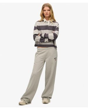 Superdry & Co Athletic Essentials Wide Leg joggers - White