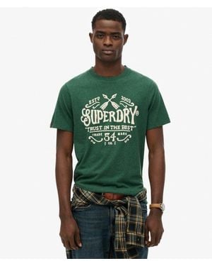 Superdry & Co Outdoor Flock Relaxed T-shirt - Green