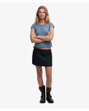 Superdry Cargo Mini Skirt - Blue