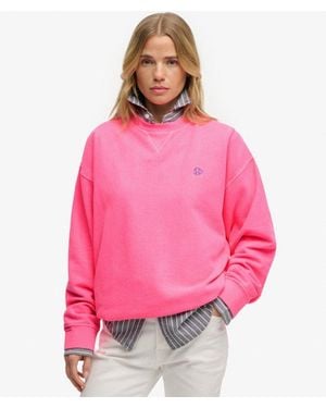 Superdry Femme Sweatshirt Studios Coupe Décontractée Taille - Rose