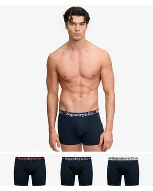Superdry Co Boxer Triple Pack - Blue
