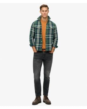 Superdry Organic Cotton Vintage Slim Straight Jeans Size: 32/32 - Green