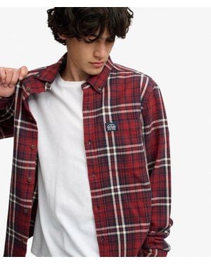 Superdry & Co Long Sleeve Cotton Lumberjack Shirt - Red