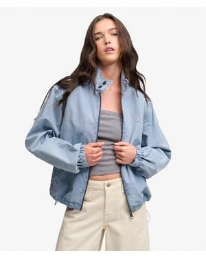 Superdry & Co Cotton Harrington Jacket - Blue