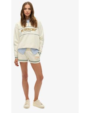 Superdry Country Club Racer Shorts - White