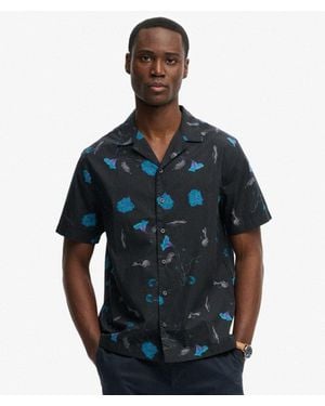Superdry & Co Cabana Print Short Sleeve Shirt - Blue