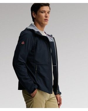 Superdry & Co Hooded Softshell Trekker Jacket - Blue
