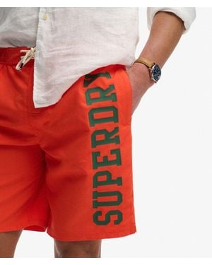 Superdry Logo 19-Inch Boardshorts - Red