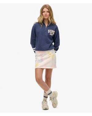 Superdry & Co Essential Tie Dye Skirt - Blue