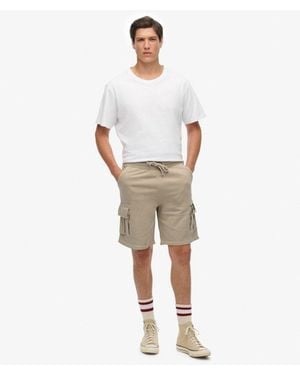 Superdry Homme Short Cargo À Surpiqûres Contrastées Taille - Neutre