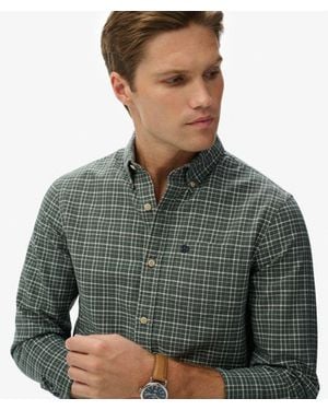 Superdry Premium Check Oxford Shirt - Green