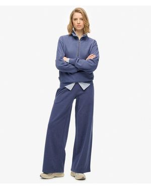 Superdry Athletic Essentials Logo Garment-dye joggingbroek - Blauw
