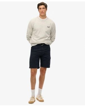Superdry & Co Heavy Cargo Shorts - White