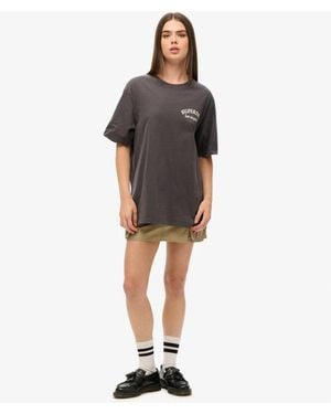 Superdry Oversized Tattoo Back Graphic T-shirt - Black
