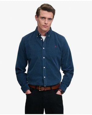 Superdry & Co Classic Needle Cord Shirt - Blue