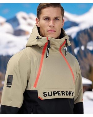 Superdry Freestyle Overhead Ski Jacket - Natural