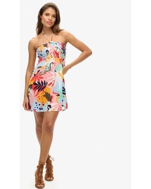 Superdry Mini Beach Dress - White