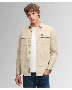Superdry & Co Trailsman Relaxed Fit Corduroy Shirt - Natural