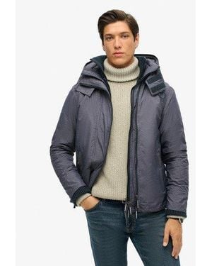 Superdry Pop Zip Hood Arctic Sd-Windcheater Jacket - Blue