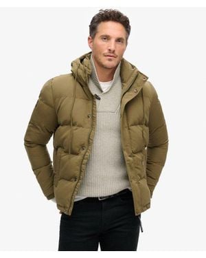 Superdry & Co Everest Short Hooded Puffer Jacket - Green