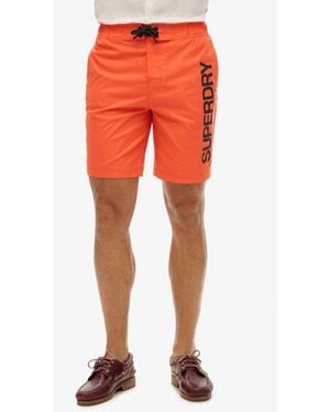 Superdry Sportswear Recycled Board Shorts - Red