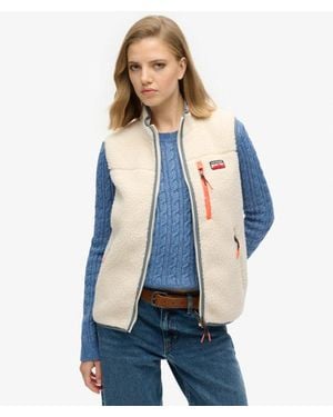Superdry & Co Slim Fit Outdoor Fleece Gilet - Blue