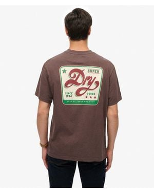 Superdry Tap Room Oversized T-Shirt - Red