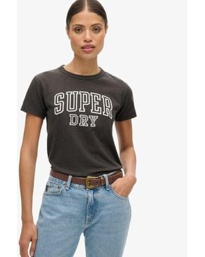 Superdry & Co Athletic Essentials Graphic Fitted T-shirt - Black