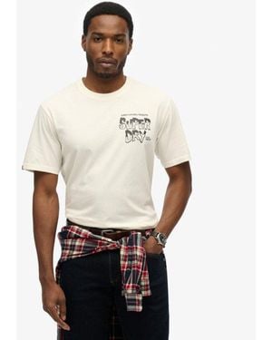 Superdry & Co B-movie Graphic Loose T-shirt - White
