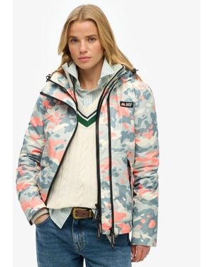 Superdry Hooded Mountain Windbreaker Jacket - Natural