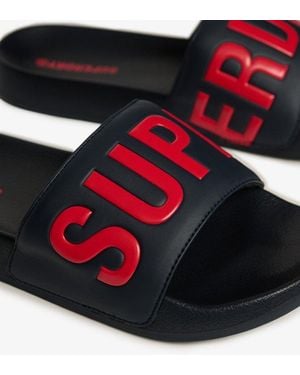 Superdry & Co Pool Sliders - Black