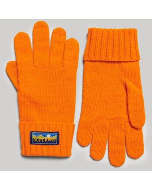 Superdry & Co Wool Blend Radar Gloves - Orange