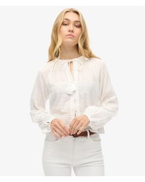 Superdry & Co Cotton Beach Top - White