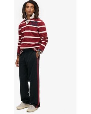 Superdry & Co Essential Logo Straight sweatpants - Red