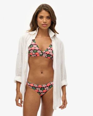 Superdry Bas de bikini classique imprimé - Orange