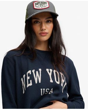 Superdry Femme Casquette Trucker En Mesh Taille: 1Taille - Noir