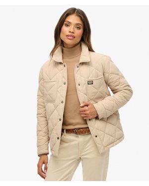 Superdry Quilted Chore Liner Jacket - Natural