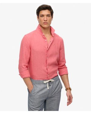 Superdry & Co Embroidered Vacation Linen Shirt
