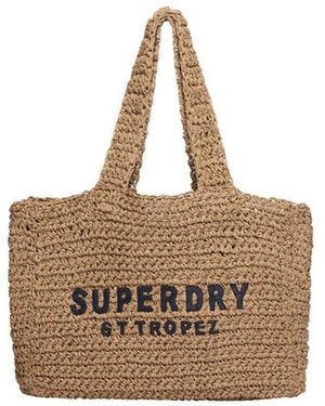 Superdry & Co Crochet City Tote Bag - Natural