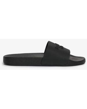 Superdry & Co Company Logo High Build Sliders - Black