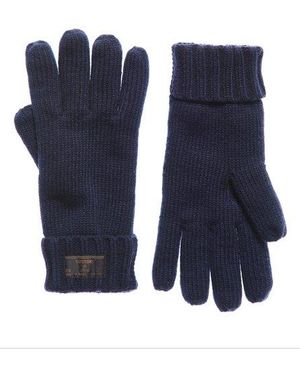 Superdry Stockholm Gloves Dark Carbon - Blue